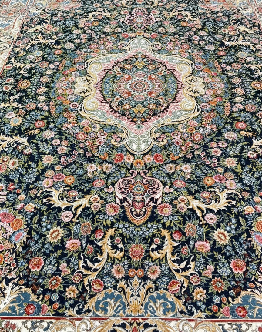 Dilkash Surmayi Naqsh Irani Rugs