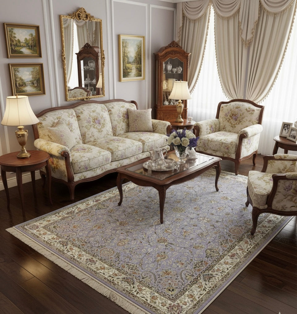 Classic Lavender Medallion Irani Rugs