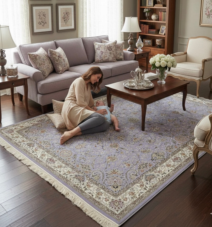 Classic Lavender Medallion Irani Rugs