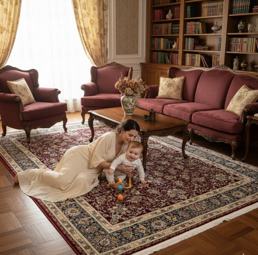 Vintage-Style Floral Irani Rugs