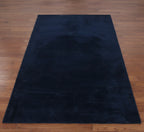 Deep Navy Blue Super Soft Rabbit Fur