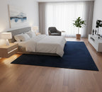 Deep Navy Blue Super Soft Rabbit Fur