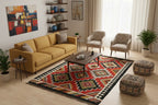 Geometric Tribal Kilim Rug