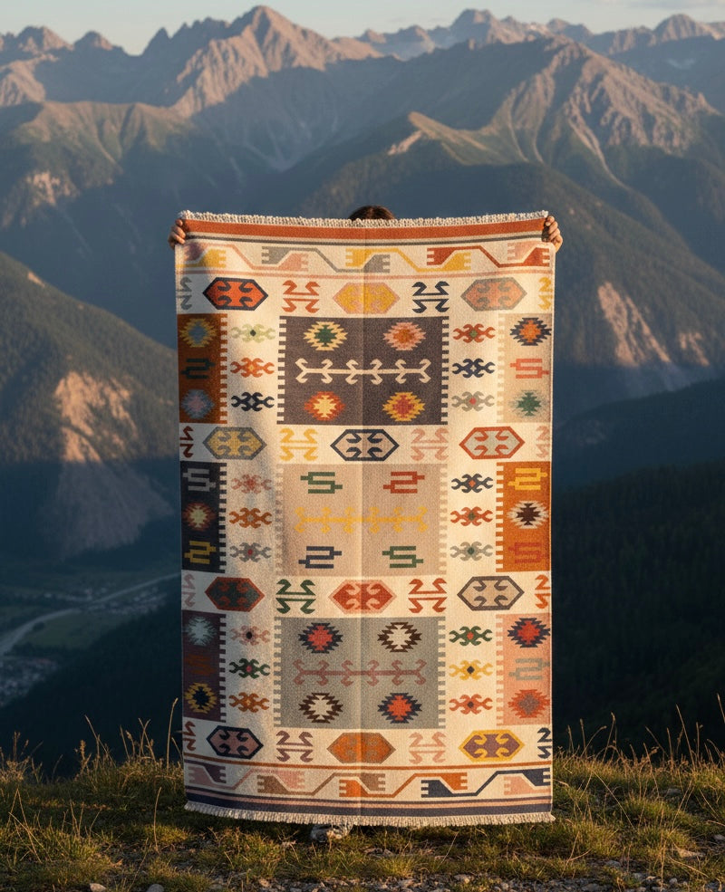Earth & Pastel Kilim Rugs