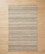 Earth-Toned Jute Fringe Rug