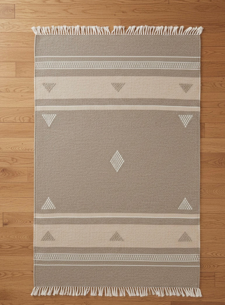 Diamond beige kilim