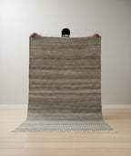 Linear neutral Jute Rugs