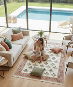 Olive & Ochre Botanical Flatweave Kilim
