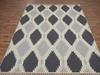 Geometric Diamond Flatweave Dhurrie Rugs
