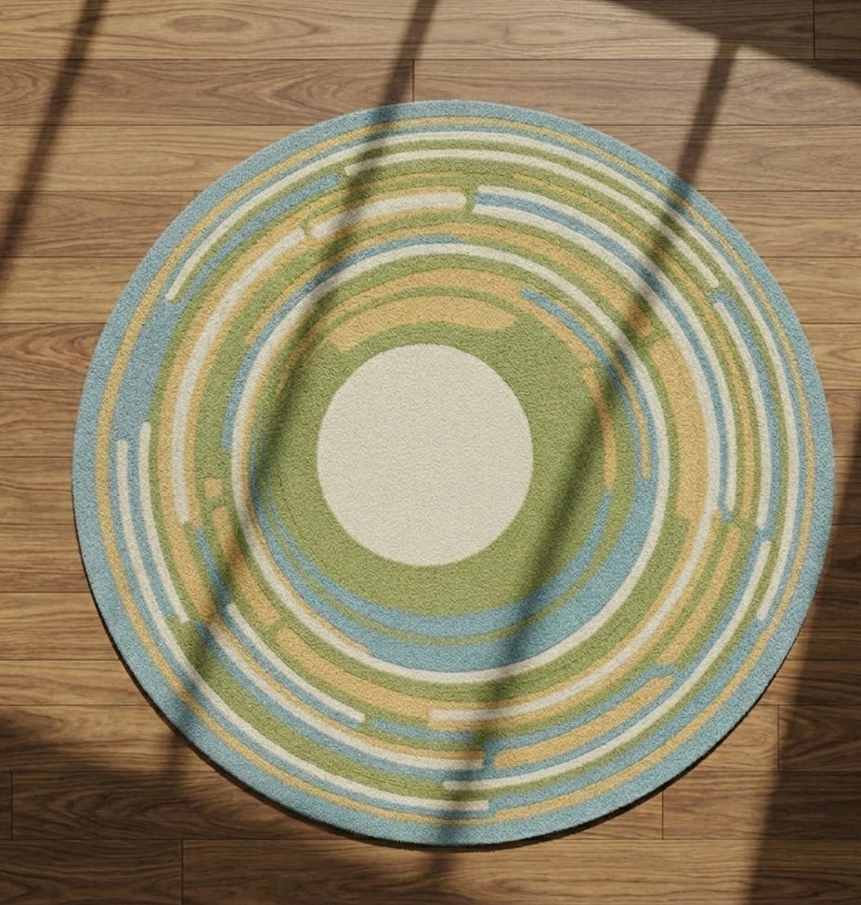 Lichen Ring Path Round Rugs