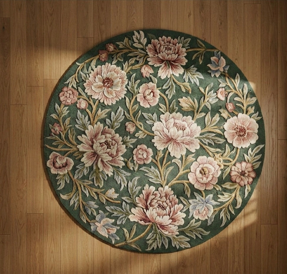 Botanical Bloom Circular Rug