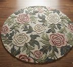 Vintage Rose Hand-Tufted Round Rug
