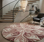 Floral Mandala Hand-Tufted Round Rug