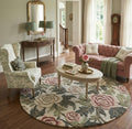 Vintage Rose Hand-Tufted Round Rug