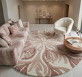 Floral Mandala Hand-Tufted Round Rug