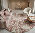 Floral Mandala Hand-Tufted Round Rug