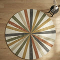 The Sunburst Spoke Round Rugs