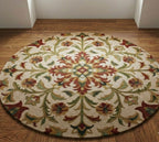 Floral Mandala Circular Rug