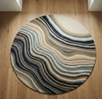 Modern flow Round Rugs