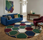 The Glacial Circle Round  Rugs
