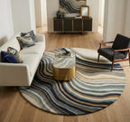 Modern flow Round Rugs