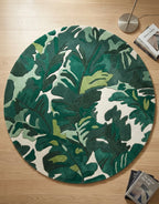 Jungle Floor Mosaic Round Rugs