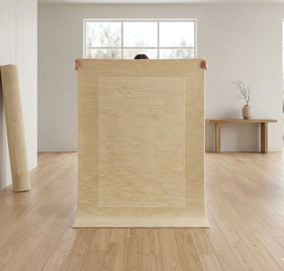 Sandstone Bordered Area Rug