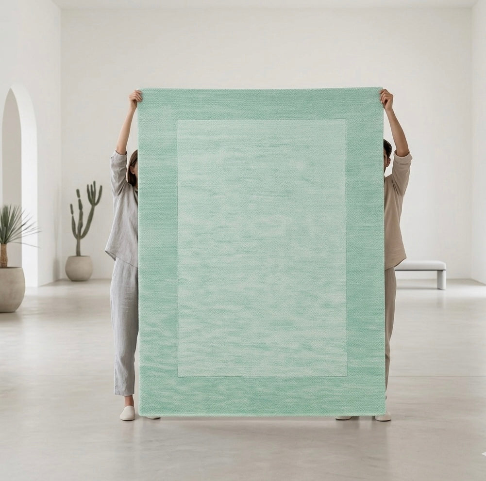 Serene Mint Border Rug