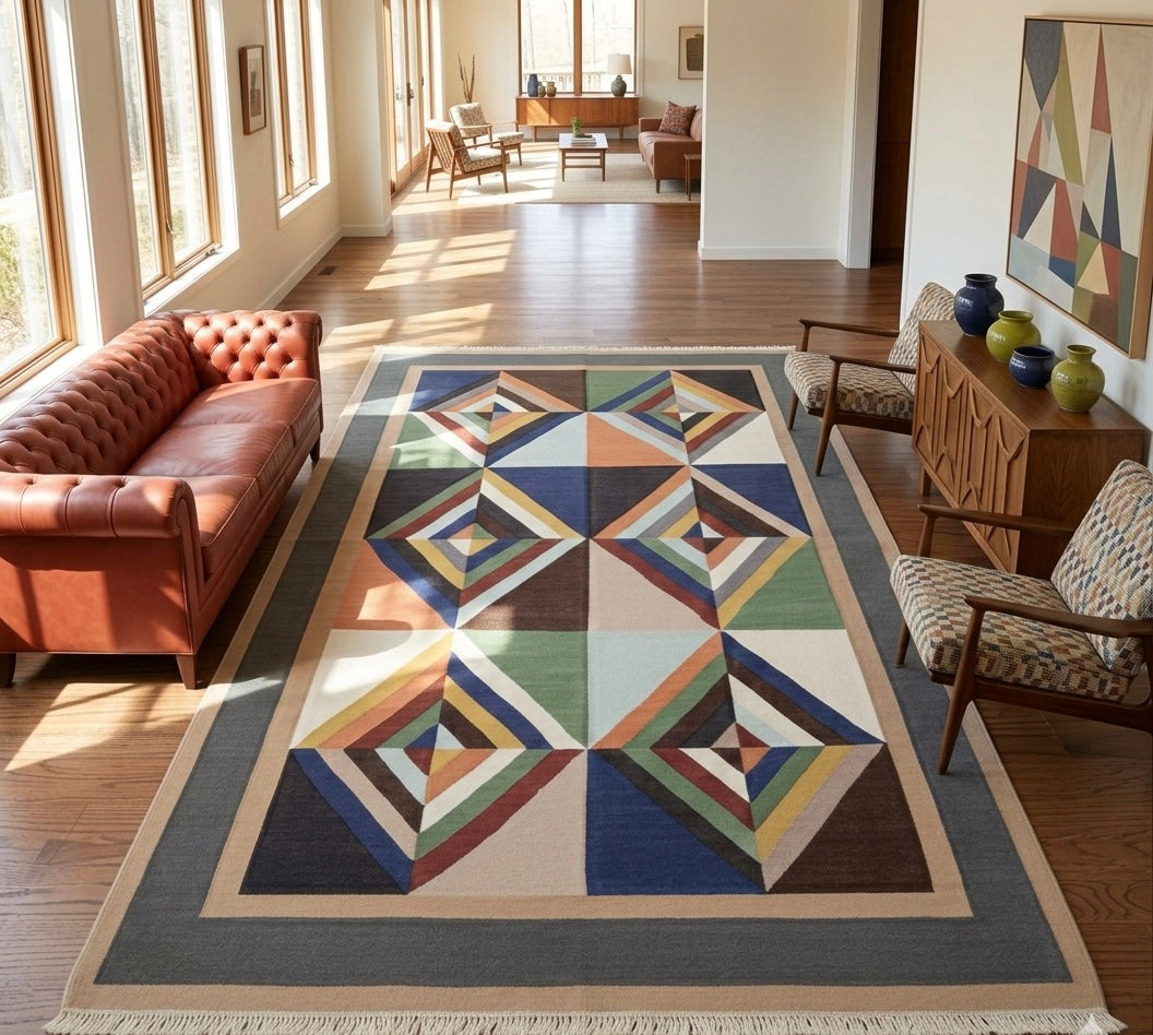 Echoed Diamonds Kilim Rugs