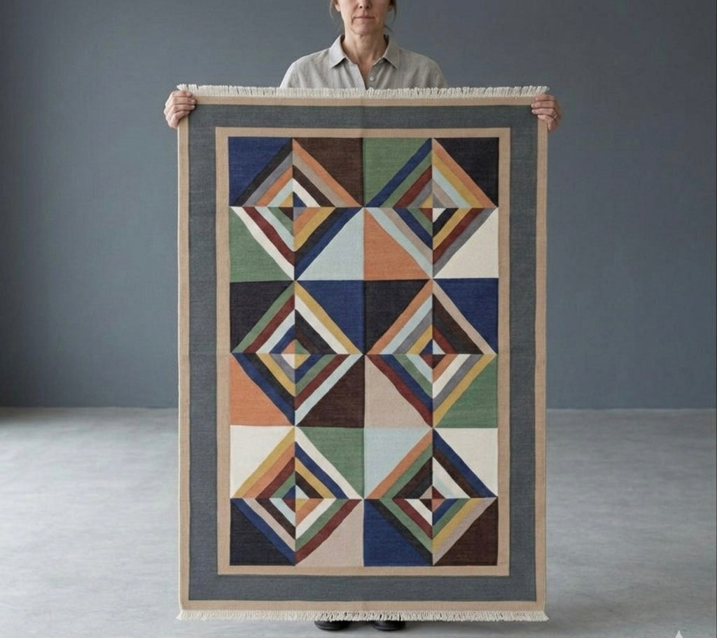 Echoed Diamonds Kilim Rugs