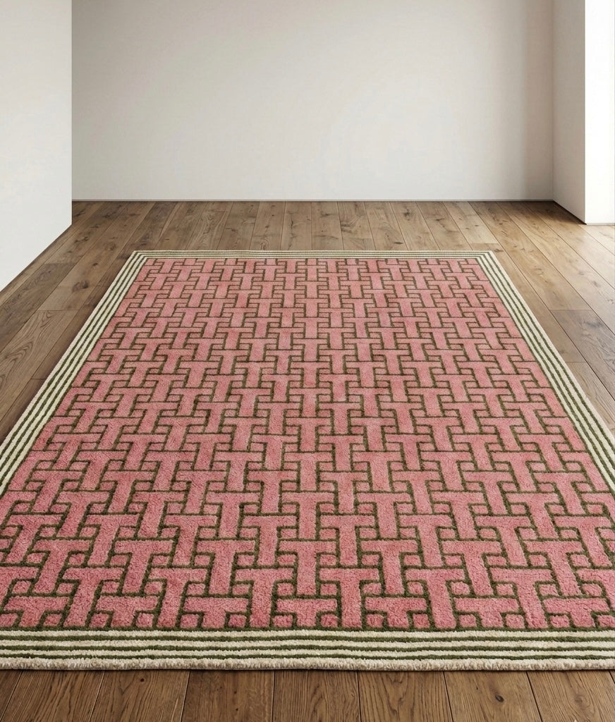 Geometric T-Link Handtufted Rugs