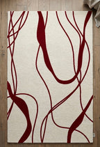 Crimson Currents Handtufted Rugs