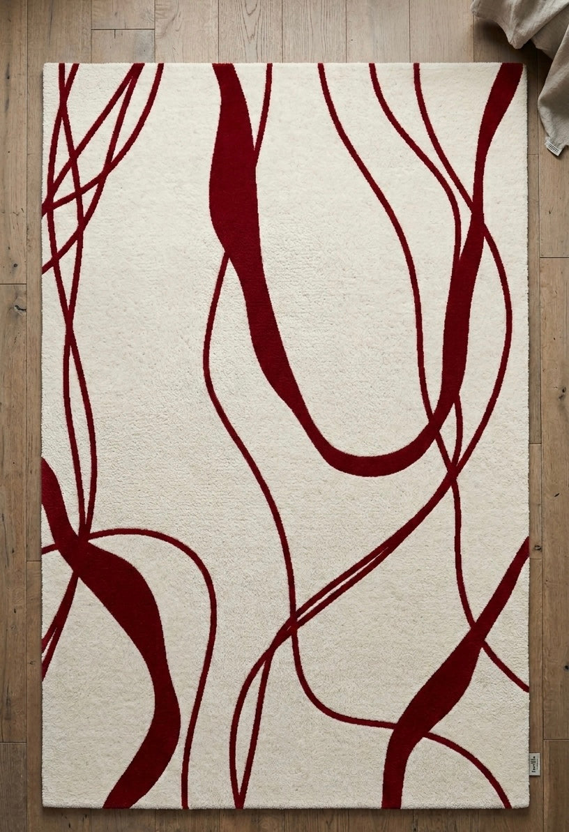 Crimson Currents Handtufted Rugs
