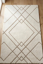 Geometric Diamond Handtufted Rugs