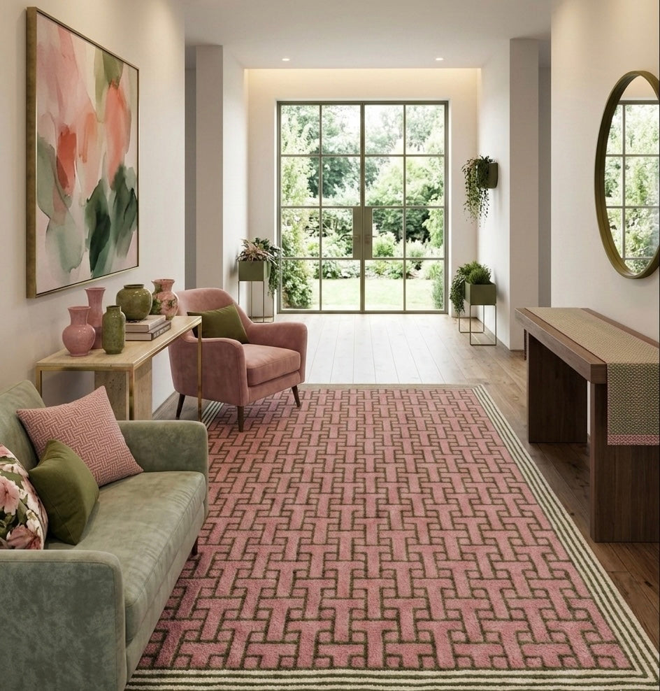 Geometric T-Link Handtufted Rugs