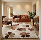 Modern Botanical Tufted Rug