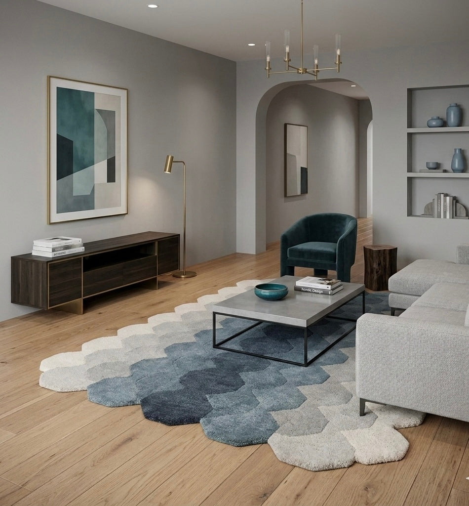 Cobblestone Slate Handtufted Rugs
