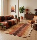 The Honeycomb Ombré Irregular Rugs
