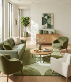 Verdant Geometry Handtufted Rugs
