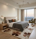 Modern Botanical Tufted Rug