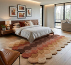 The Honeycomb Ombré Irregular Rugs