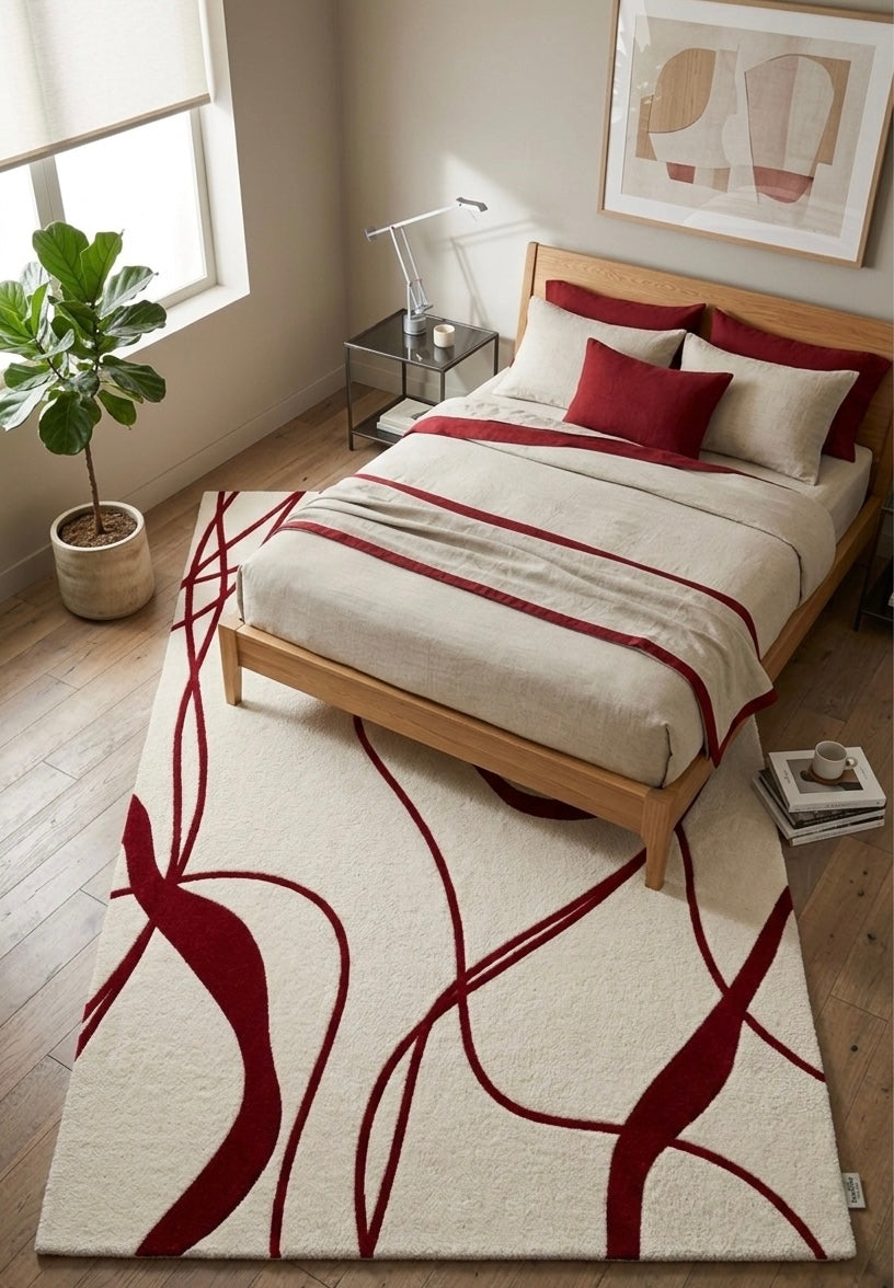 Crimson Currents Handtufted Rugs