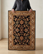 Ornate Midnight Bloom Handtufted Rugs