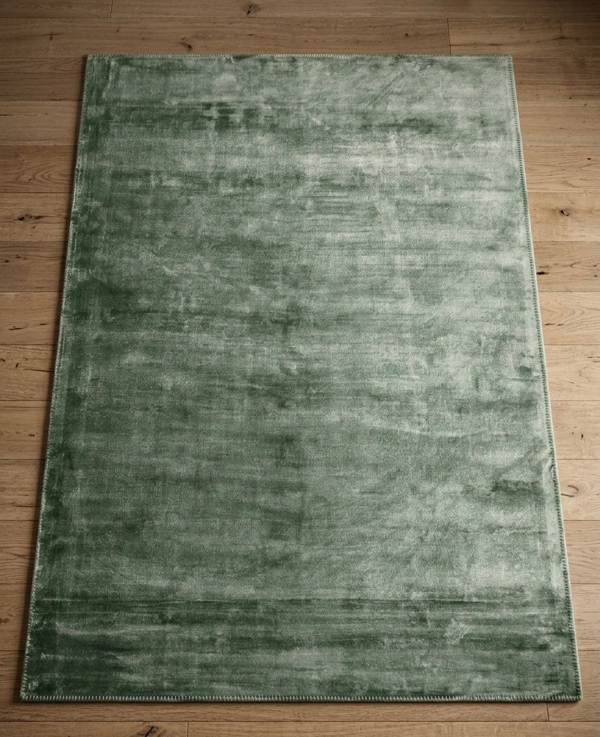 Sage Green Viscose Handtufted Rugs