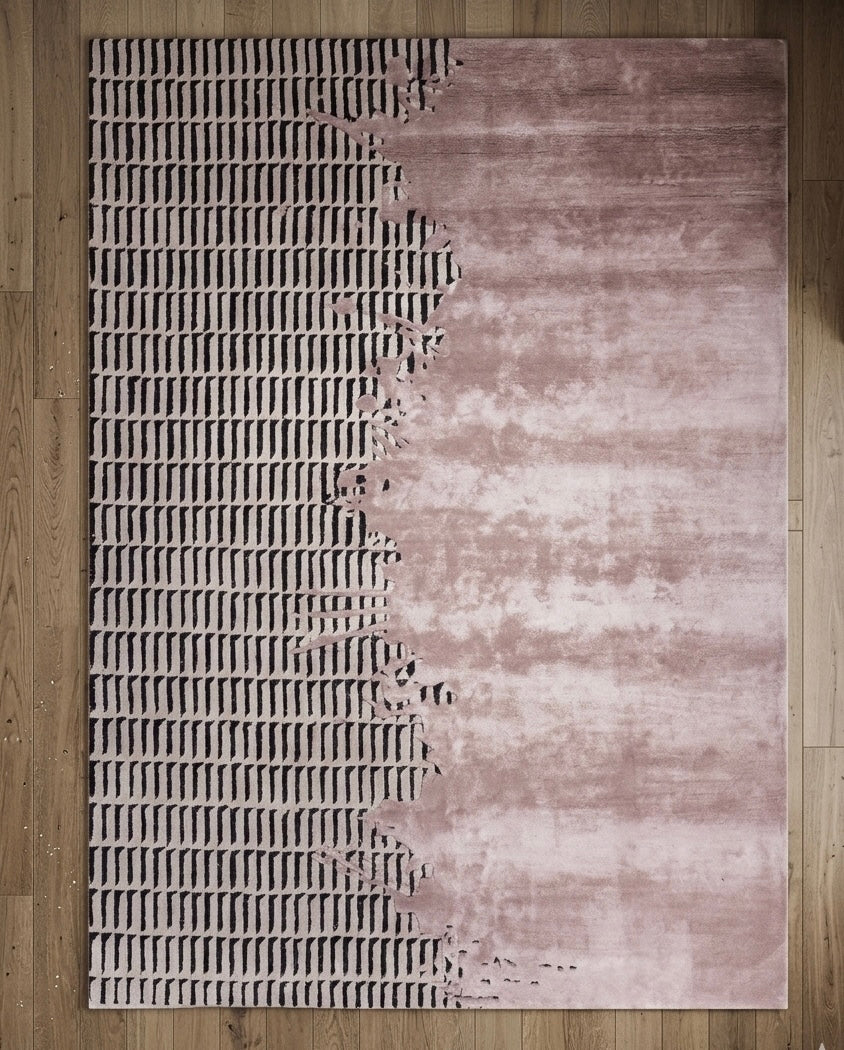 Fragmented Morning Viscose  Handtufted Rugs