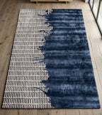 Indigo Incursion Viscose Handtufted Rugs
