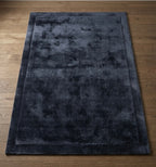 Midnight Charcoal  Viscose Handtufted Rugs