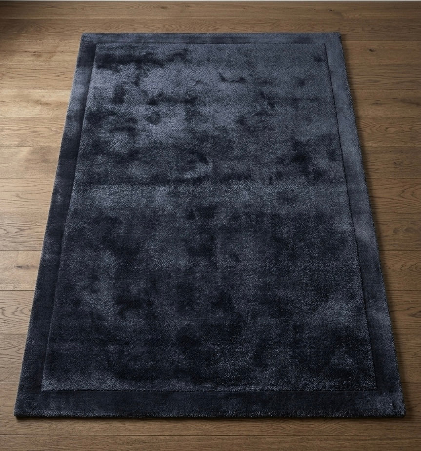 Midnight Charcoal  Viscose Handtufted Rugs
