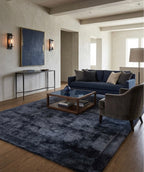 Midnight Charcoal  Viscose Handtufted Rugs