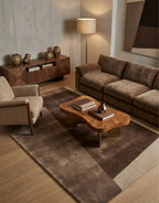 Mocha Drift Viscose Handtufted Rugs